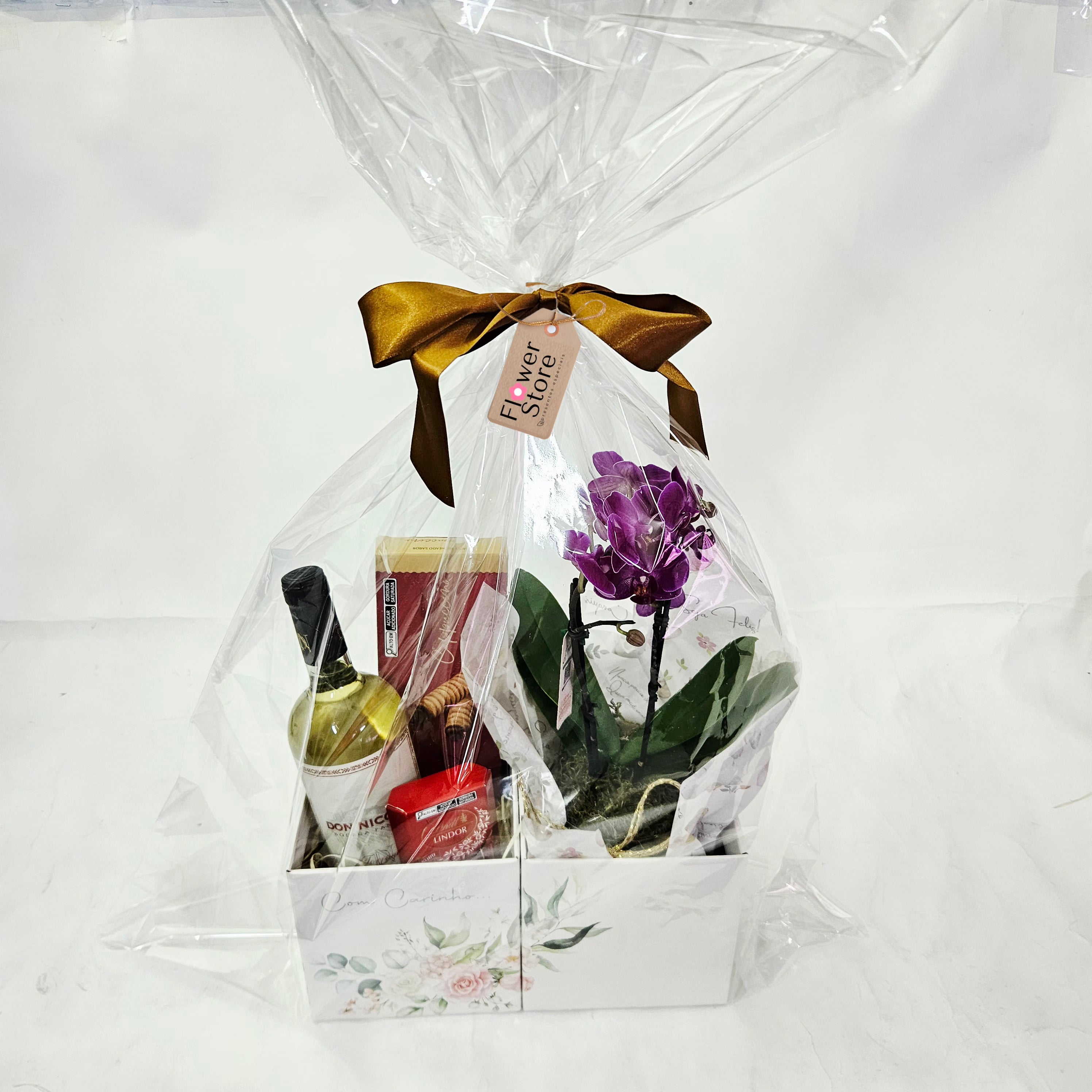 Orquídea Lilás com Vinho