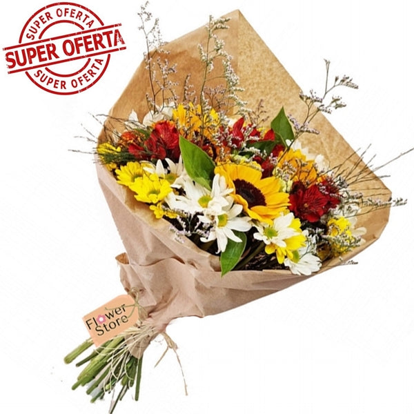 Colours Bouquet with Wild Flowers