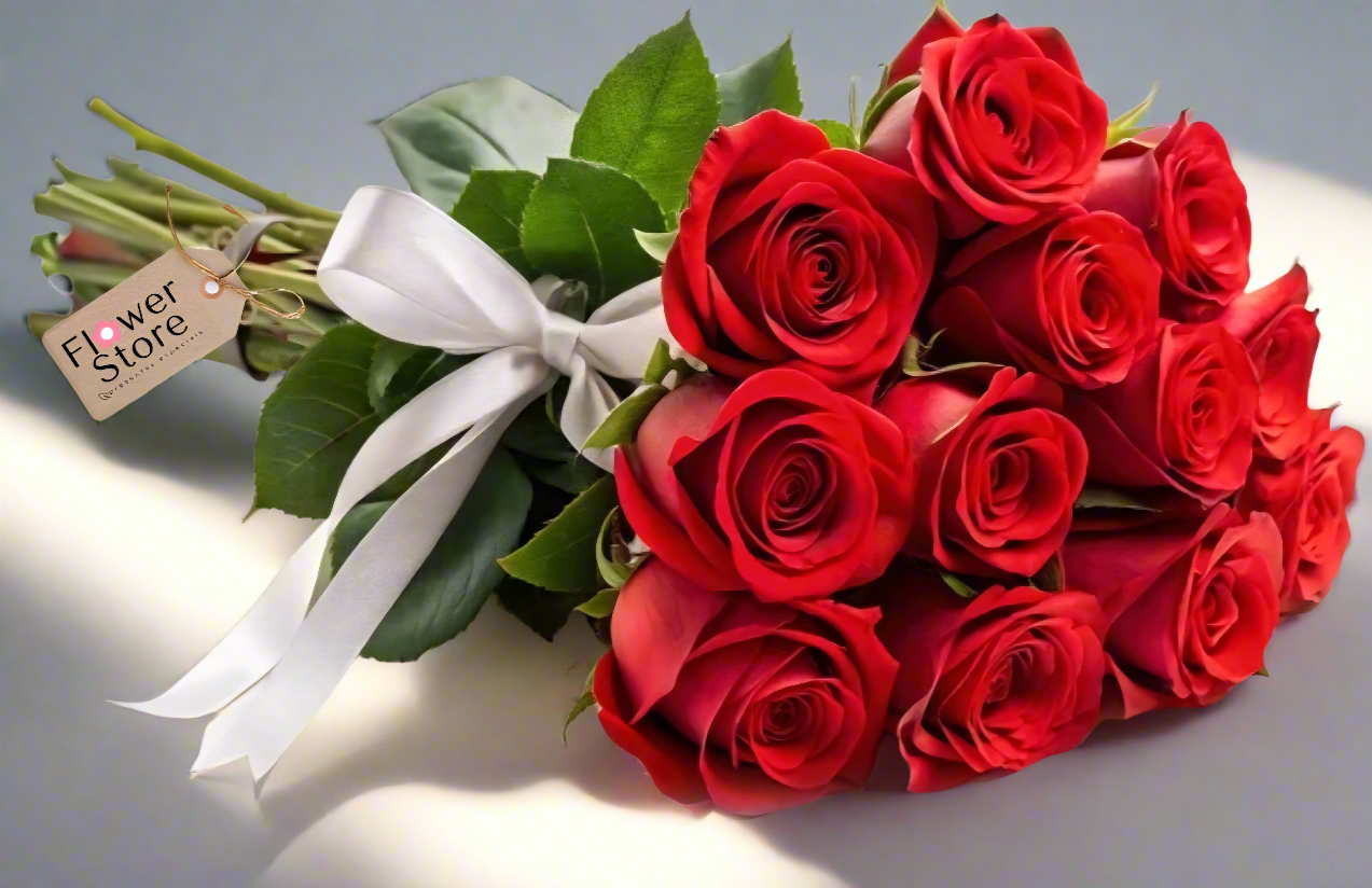 Buquê 12 Rosas Vermelhas Importadas