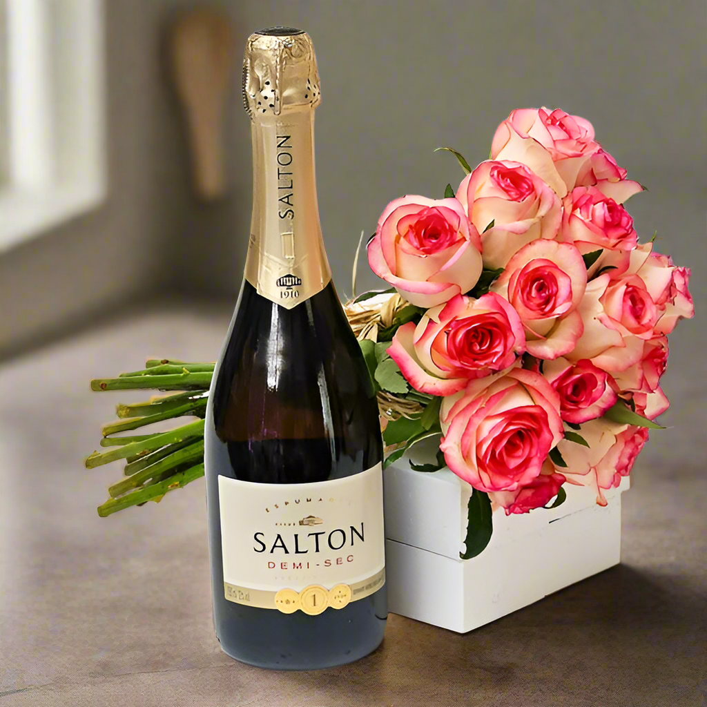 Girlfriend Bouquet with Sparkling Wine