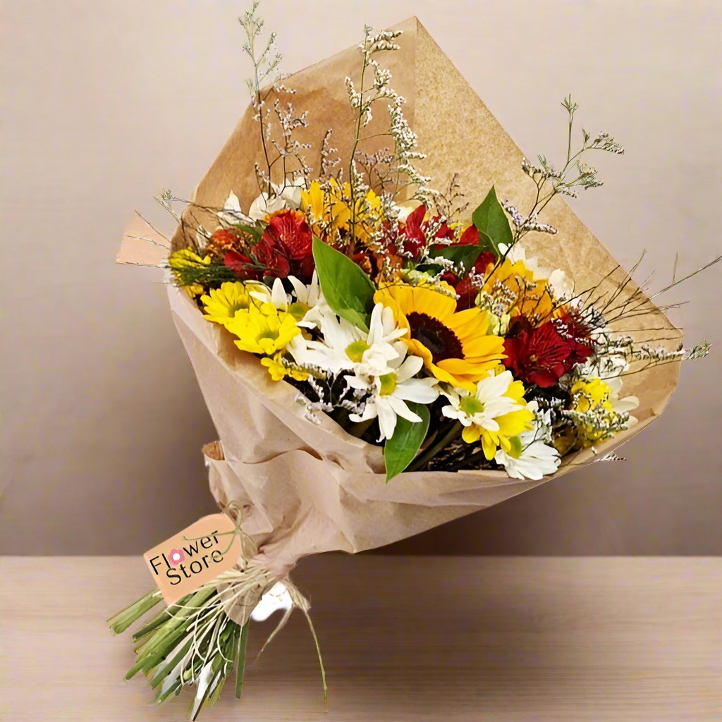 Colours Bouquet with Wild Flowers