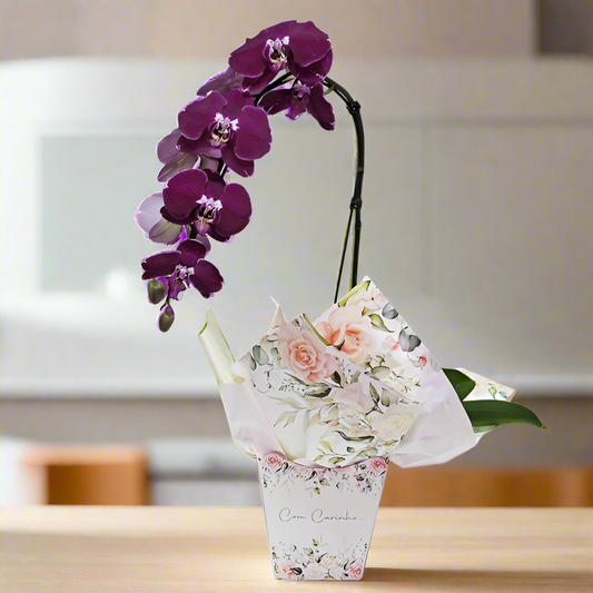 Orquídea Lilás Com Carinho