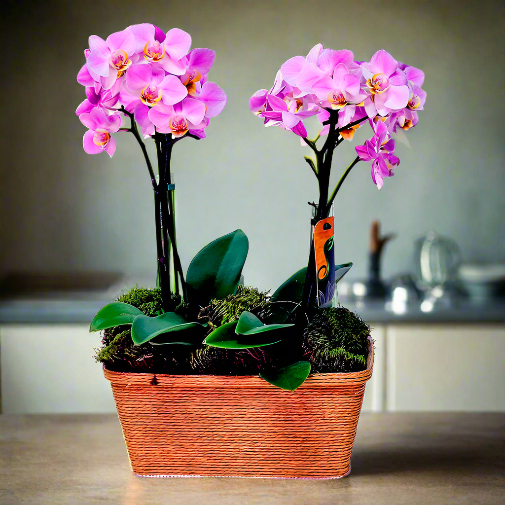 Orquídea Delicata Dupla
